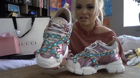 gucci shoes trisha paytas|unboxing new Gucci shoes .